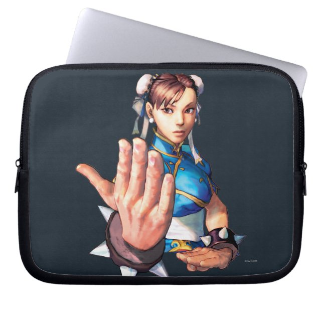 Housse Pour Ordinateur Portable Chun-Li avec la main (Devant)