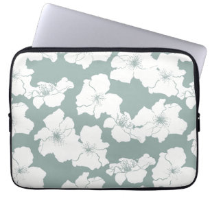 Housse Pour Ordinateur Portable Chute de Camellia - Moss