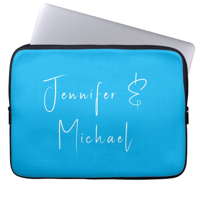 Housse Pour Ordinateur Portable Ciel bleu classique mariage (Devant)