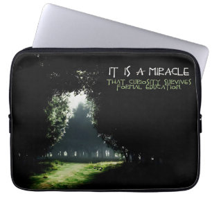 Housse Pour Ordinateur Portable Citation inspirante "Curiosité"