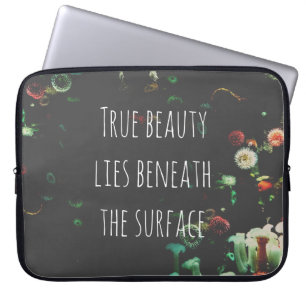 Housse Pour Ordinateur Portable Citation Inspirationnelle Sous-Surface De Corail R
