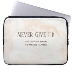 Housse Pour Ordinateur Portable Citation Motivation aquarelle