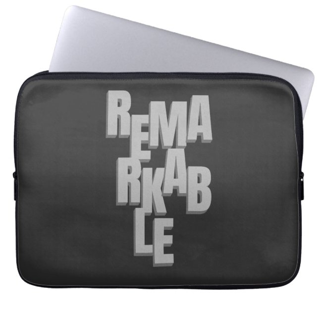 Housse Pour Ordinateur Portable Citation Remarquable Motivation Inspirationnel (Devant)