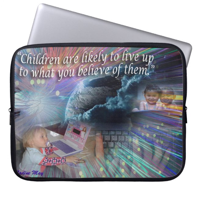 Housse Pour Ordinateur Portable Citations concernant nos enfants (Devant)