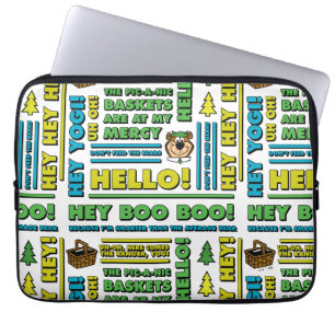 Housse Pour Ordinateur Portable Citations de pique-nique de Yogi Bear et Motif d'e
