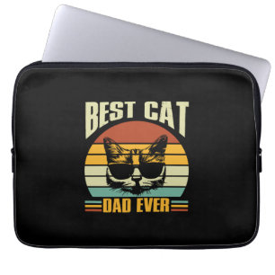 Housse Pour Ordinateur Portable Citations grand-père Meilleur papa de chat
