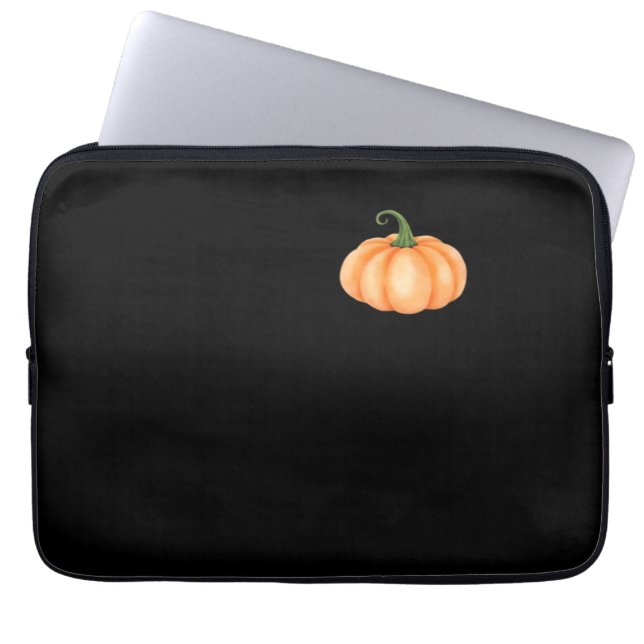 Housse Pour Ordinateur Portable Citrouille aquarelle - Automne et Halloween Concep (Devant)