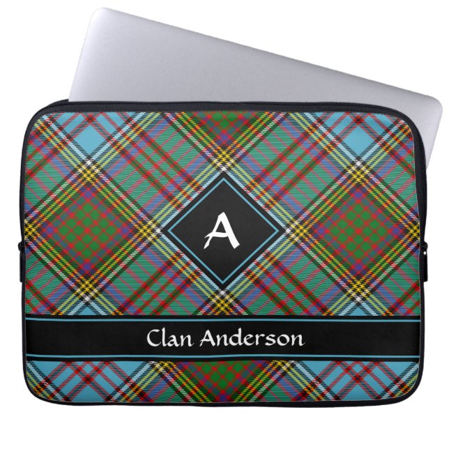 Housse Pour Ordinateur Portable Clan Anderson Tartan Portable Sleeve (Devant)