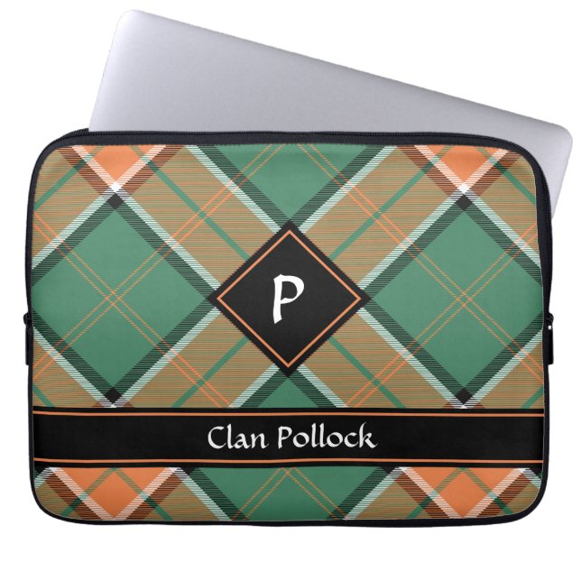 Housse Pour Ordinateur Portable Clan Pollock Tartan Portable (Devant)