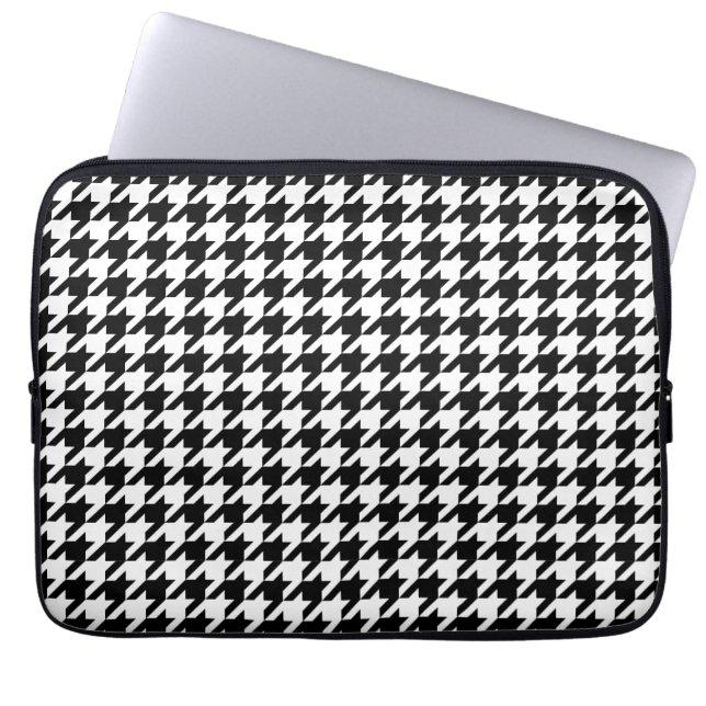 Housse Pour Ordinateur Portable Classic Houndstooth Neoprene (Devant)