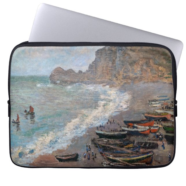 Housse Pour Ordinateur Portable Claude Monet - La plage d'Etretat (Devant)