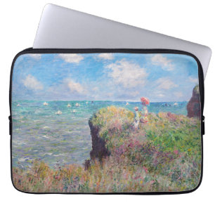 Housse Pour Ordinateur Portable Claude Monet - Promenade Cliff à Pourville