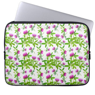 Housse Pour Ordinateur Portable Cloches rouges sur blanc