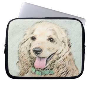 Housse Pour Ordinateur Portable Cocker Spaniel Buff Peinture - Art Chien original