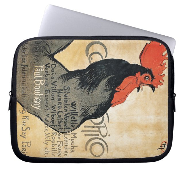 Housse Pour Ordinateur Portable Cocorico - Steinlen (Devant)