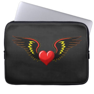 Housse Pour Ordinateur Portable Coeur ailé