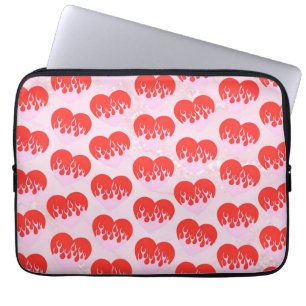 Housse Pour Ordinateur Portable Cœur de feu