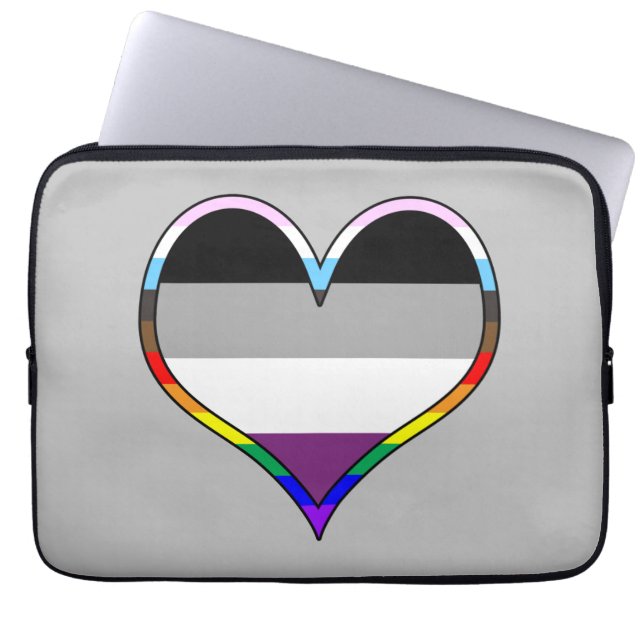 Housse Pour Ordinateur Portable Coeur de la Fierté d'As (Devant)