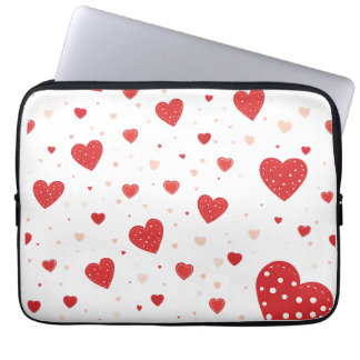Housse Pour Ordinateur Portable coeur rouge