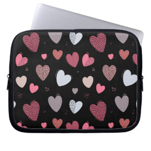 Housse Pour Ordinateur Portable Coeurs 2