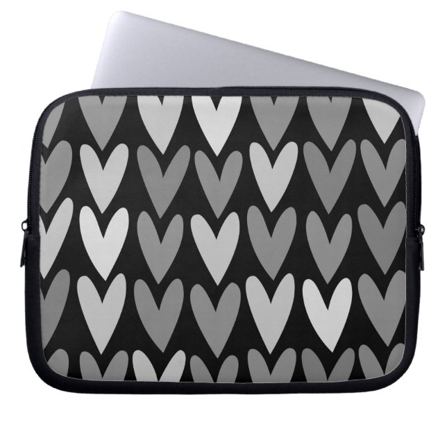 Housse Pour Ordinateur Portable Coeurs 4 (Devant)