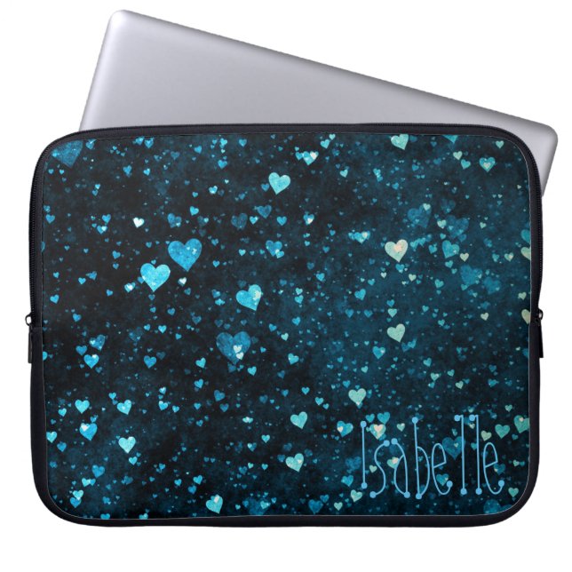 Housse Pour Ordinateur Portable Coeurs Whimsical Universe Cosmique Personnalisé (Devant)