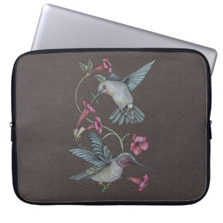 Housse Pour Ordinateur Portable Colibris et vigne