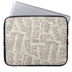 Housse Pour Ordinateur Portable Collection de cartes de bibliothèque ancienne