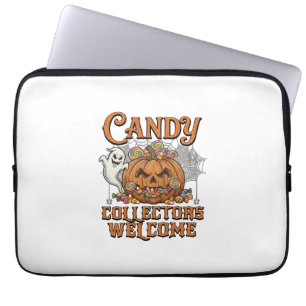 Housse Pour Ordinateur Portable Collectionneurs de bonbons bienvenus Citrouille Ar