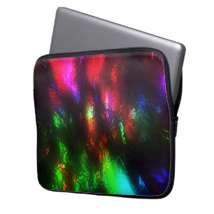 Housse Pour Ordinateur Portable Coloré avec rugosité surplombé par la couleur noir