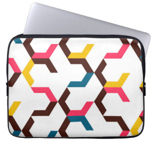 Housse Pour Ordinateur Portable Colorée, moderne, cool tendance chevron flèche for
