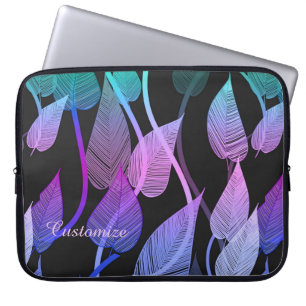 Housse Pour Ordinateur Portable Colorful Summer Leaves Pattern Laptop Sleeve