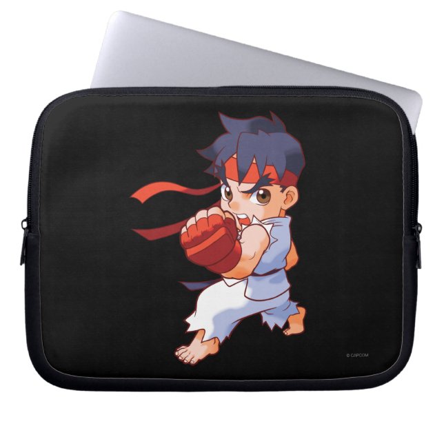 Housse Pour Ordinateur Portable Combattant Ryu 2 de poche (Devant)