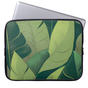 Housse Pour Ordinateur Portable Combinaison Bananarama feuilles de bananier Hawaïe