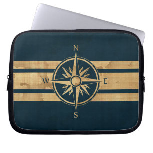 Housse Pour Ordinateur Portable Compas d'explorateur nautique