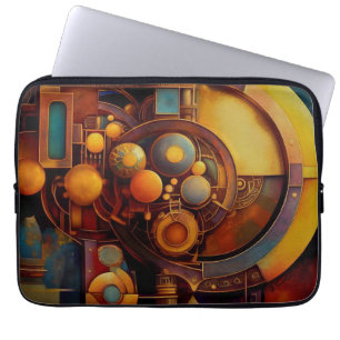 Housse Pour Ordinateur Portable Composition d'Orbe Mécanique Steampunk