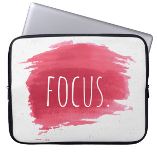 Housse Pour Ordinateur Portable CONCENTRER Le Texte Sur La Peinture Rouge