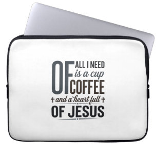 Housse Pour Ordinateur Portable Conception de chemise vintage citation de Jésus ca