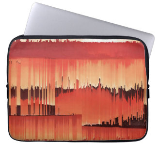 Housse Pour Ordinateur Portable Conception de coucher de soleil avec pépin abstrai