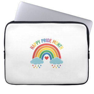 Housse Pour Ordinateur Portable Conception de gravure vintage arc-en-ciel Mois de