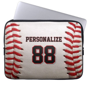 Housse Pour Ordinateur Portable Conception de joueur de baseball avec numéro de ma