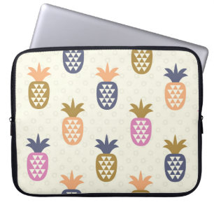 Housse Pour Ordinateur Portable Conception de motif vintage ananas sans couture