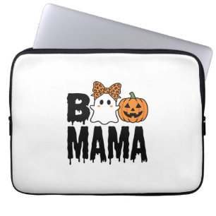 Housse Pour Ordinateur Portable Conception de noeud de fantôme de pumpkin de Maman