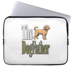 Housse Pour Ordinateur Portable Conception de père de chien gravure vintage de chi