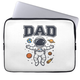 Housse Pour Ordinateur Portable Conception de T-shirt Vector Space Astronaute Papa