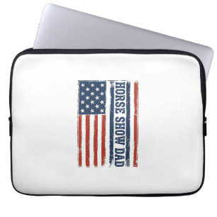Housse Pour Ordinateur Portable Conception de T-shirt vintage avec drapeau américa