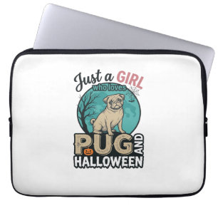 Housse Pour Ordinateur Portable Conception de vecteur vintage de fille de Hallowee