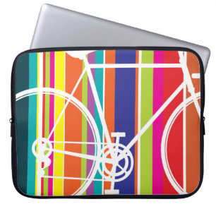 Housse Pour Ordinateur Portable conception de vélo multicolore Portable
