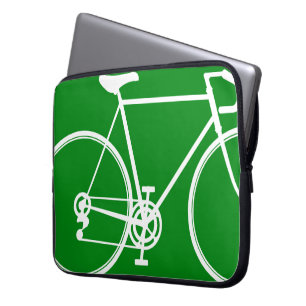 Housse Pour Ordinateur Portable Conception de vélos verts Sleeve pour ordinateur 