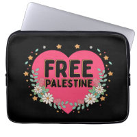 conception graphique du coeur rose de la Palestine